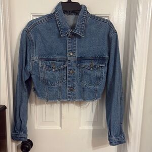 John Galt - Cropped Blue Jean Jacket Classic Style - small